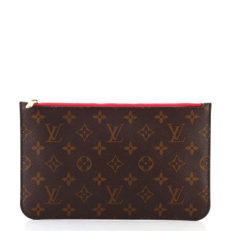 Louis Vuitton Neverfull Pochette Monogram Canvas Large