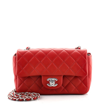 Chanel Classic Single Flap Bag Quilted Lambskin Mini