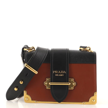 Prada Cahier Crossbody Bag City Calf and Saffiano Small