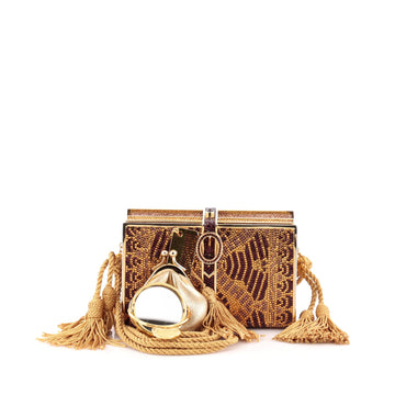 Judith Leiber Book Stack Minaudiere Crystal Small