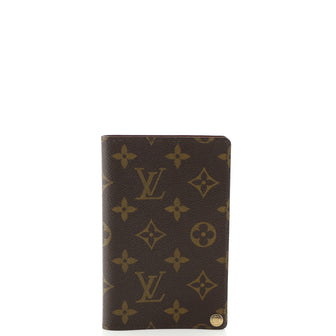 Louis Vuitton Porte Cartes Pression Card Case Monogram Canvas