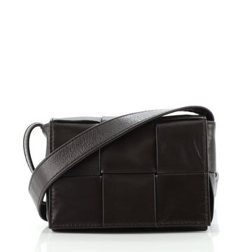 Bottega Veneta Cassette Crossbody Bag Maxi Intrecciato Leather Extra Mini