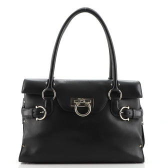 Salvatore Ferragamo Virna Satchel Leather Medium