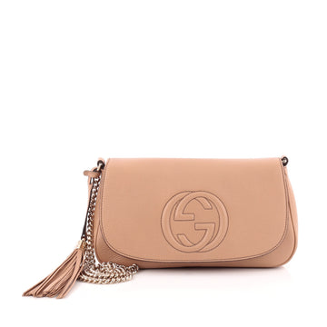 Gucci Soho Chain Strap Crossbody Bag Leather Medium