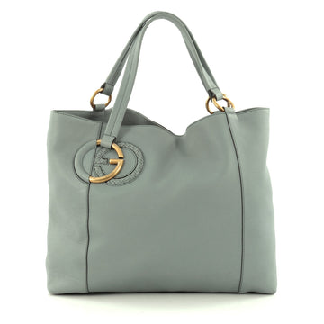 Gucci Twill Tote Leather Medium