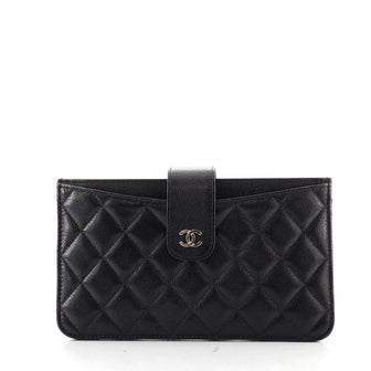 Chanel Classic Strap Pouch Quilted Caviar