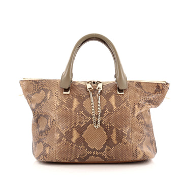 Chloe Baylee Satchel Python and Leather Medium