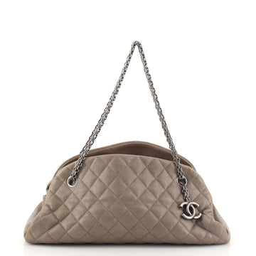 Chanel Just Mademoiselle Bag Quilted Caviar Medium