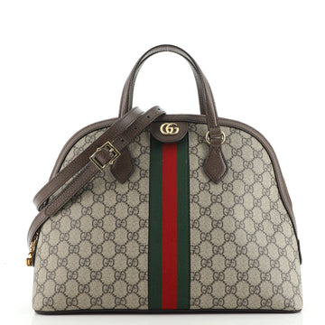 Gucci Ophidia Dome Top Handle Bag GG Coated Canvas Medium