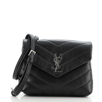 Saint Laurent LouLou Shoulder Bag Matelasse Chevron Leather Toy