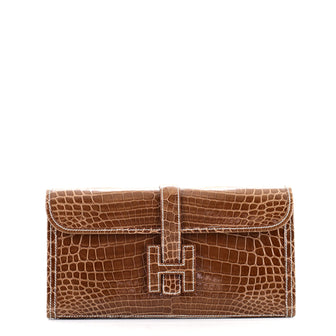 Hermes Jige Elan Clutch Crocodile 29