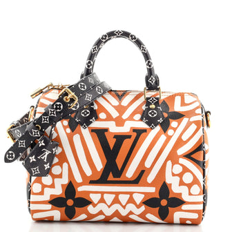 Speedy Bandouliere Bag Limited Edition Crafty Monogram Giant 25