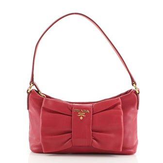 Prada Bow Pochette Soft Calf