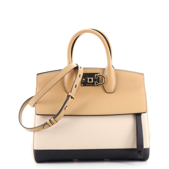 Salvatore Ferragamo Studio Satchel Leather Small