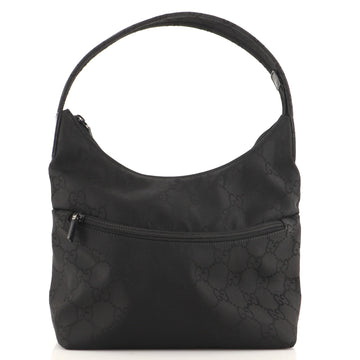 Gucci Vintage Front Zip Hobo GG Nylon Small