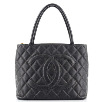 Chanel Medallion Tote Quilted Caviar
