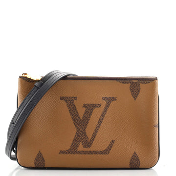 Louis Vuitton Double Zip Pochette Reverse Monogram Giant