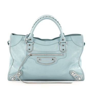 Balenciaga City Classic Metallic Edge Handbag Leather Medium
