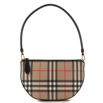 Burberry Olympia Pouch Shoulder Bag Vintage Check Canvas