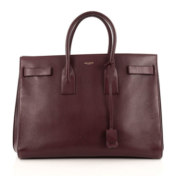Saint Laurent Sac De Jour Handbag Leather Large
