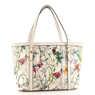 Gucci Nice Tote Floral Printed Leather Small