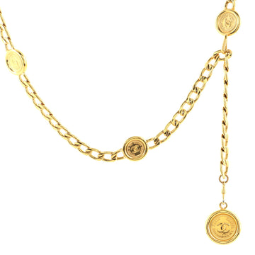 Chanel Vintage Medallion Charms Chain Belt Metal