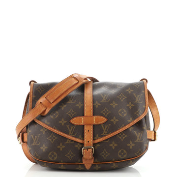Louis Vuitton Saumur Handbag Monogram Canvas 30