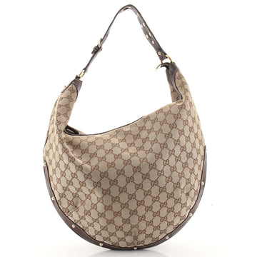 Gucci Biba Hobo GG Canvas Large