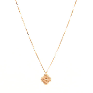 Sweet Alhambra Pendant Necklace 18K Rose Gold
