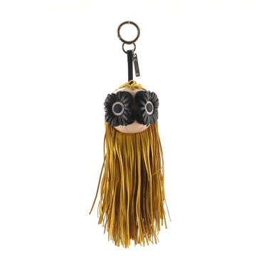Fendi Bug Bag Charm Fringe Leather