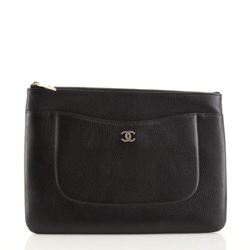 Chanel Neo Executive Clutch Grained Calfskin Medium