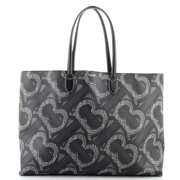 Burberry Open Tote Summer Monogram E-Canvas Large