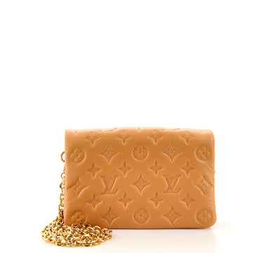 Louis Vuitton Coussin Pochette Monogram Embossed Lambskin