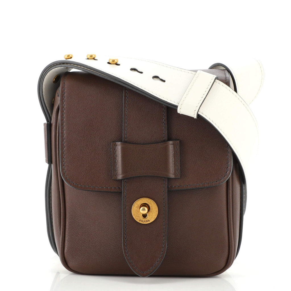 ぼん様 Prada Turnlock Flap Crossbody Bag Leather 130825