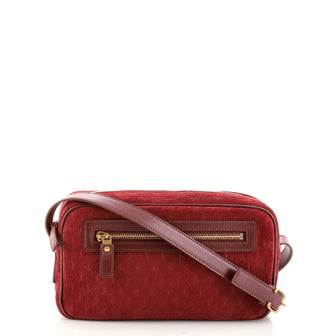 Saint Laurent Camera Bag Monogram All Over Suede Small