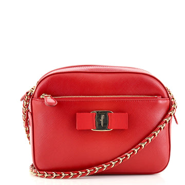 Salvatore Ferragamo Lydia Camera Bag Saffiano Leather Small