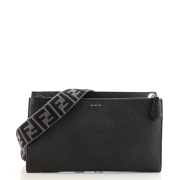Fendi Flat Pouch Crossbody Bag Leather Medium