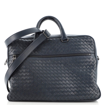 Bottega Veneta Convertible Front Zip Briefcase Intrecciato Nappa