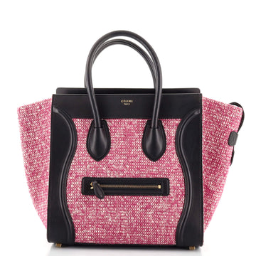 Celine Luggage Bag Tweed Mini