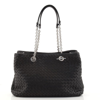 Bottega Veneta Double Chain Tote Intrecciato Nappa Medium