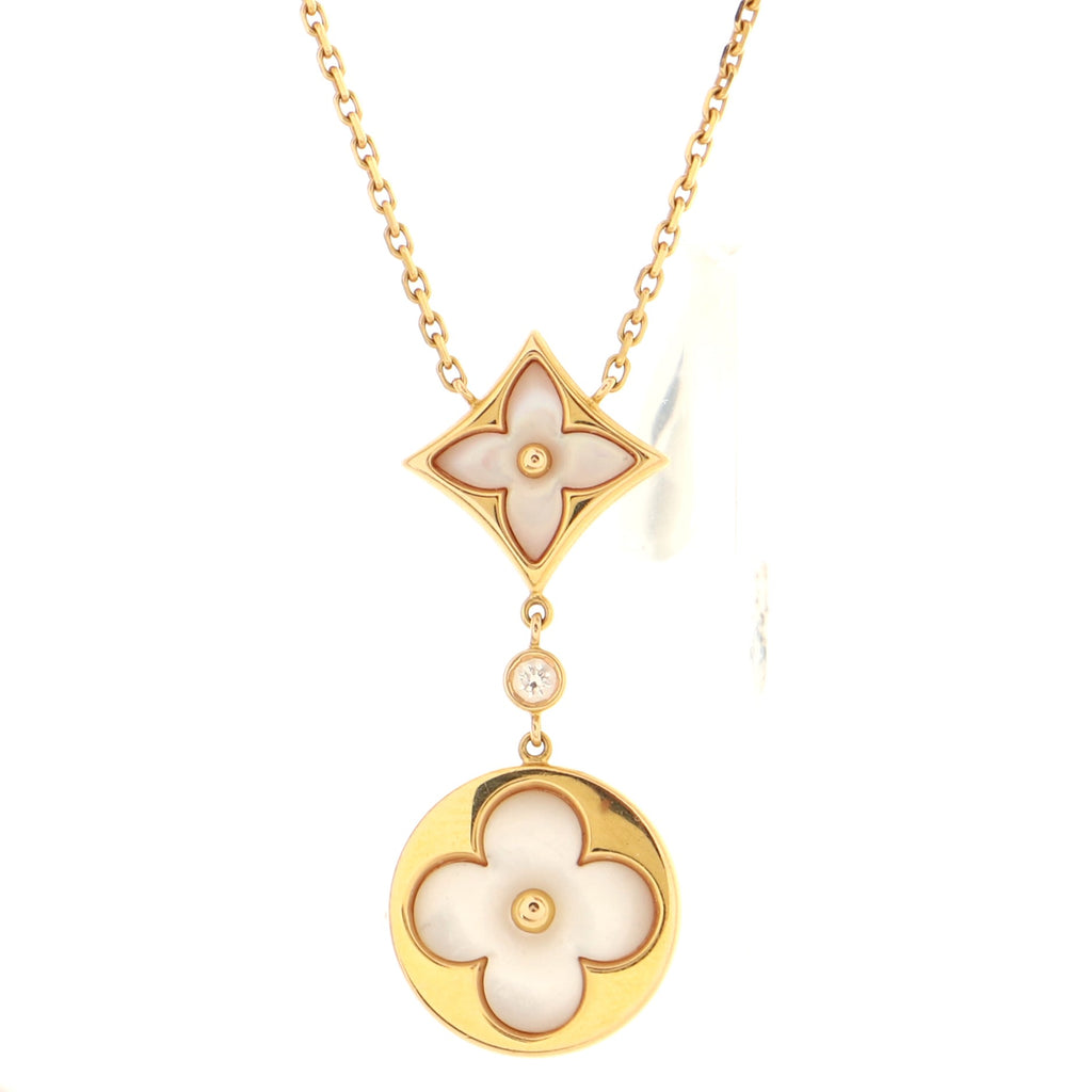 Discover Louis Vuitton Color Blossom star pendant, pink gold and white  mother-of-pearl: Color Blossom celebrat…