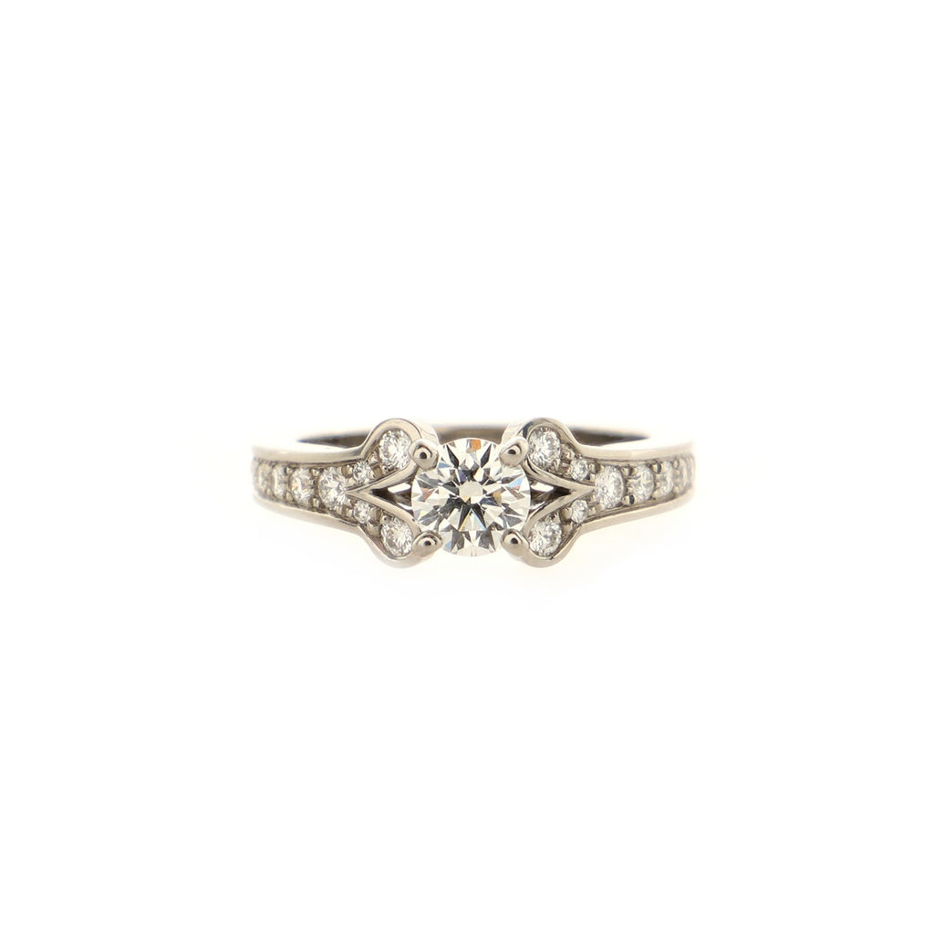 Cartier Ballerine Solitaire Ring Platinum with RBC Diamond H/VVS1 