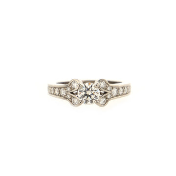 Cartier Ballerine Solitaire Ring Platinum with RBC Diamond H/VVS1 0.54CT