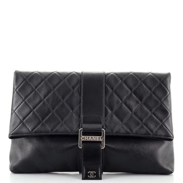 Chanel Grip Clutch Quilted Lambskin