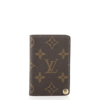 Louis Vuitton Porte Cartes Pression Card Case Monogram Canvas