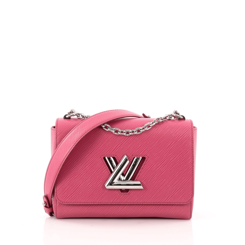 Louis Vuitton Twist MM with Black with Pink Strap Rare