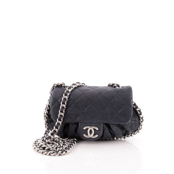 Chanel Chain Around Flap Bag Quilted Leather Small