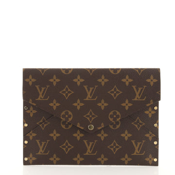 Louis Vuitton Rivets Envelope Clutch Monogram Canvas