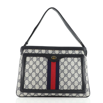 Gucci Vintage Shoulder Bag GG Coated Canvas Medium