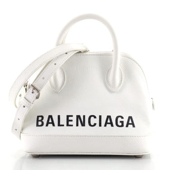 Balenciaga Logo Ville Bag Leather XXS
